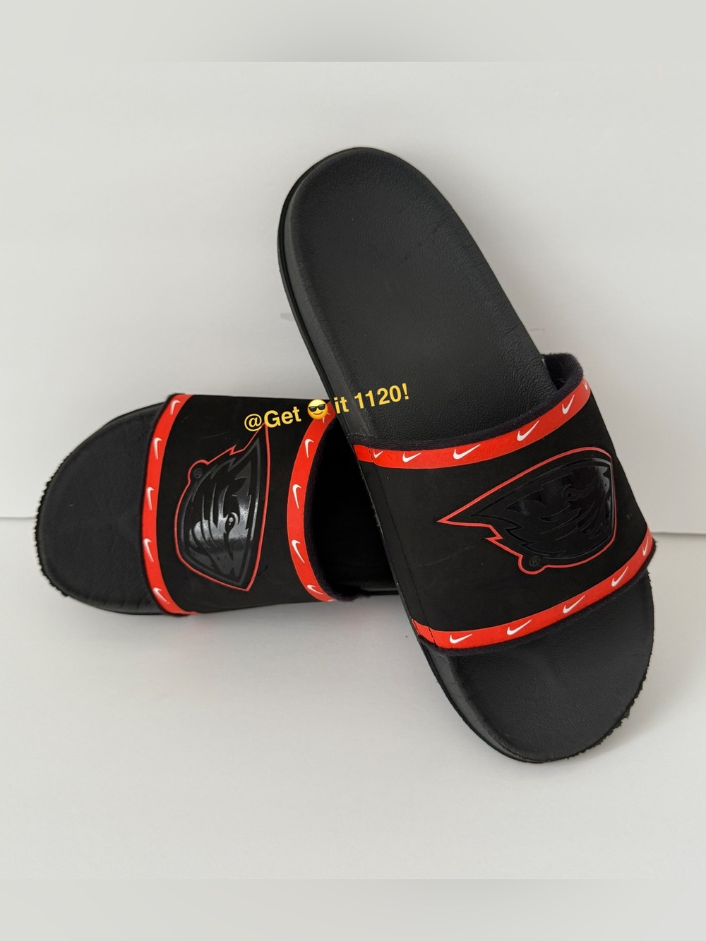 Nike Offcourt (Oregon State) Men’s Slides Black | Team Orange DD0537-001 Size 11